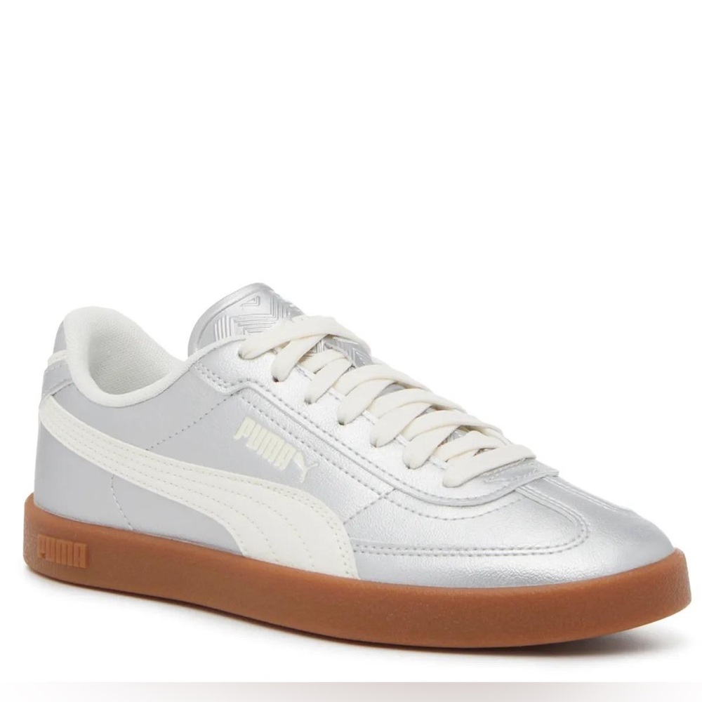 NWOT - Puma Club Era Ii Metallic Silver Sneakers